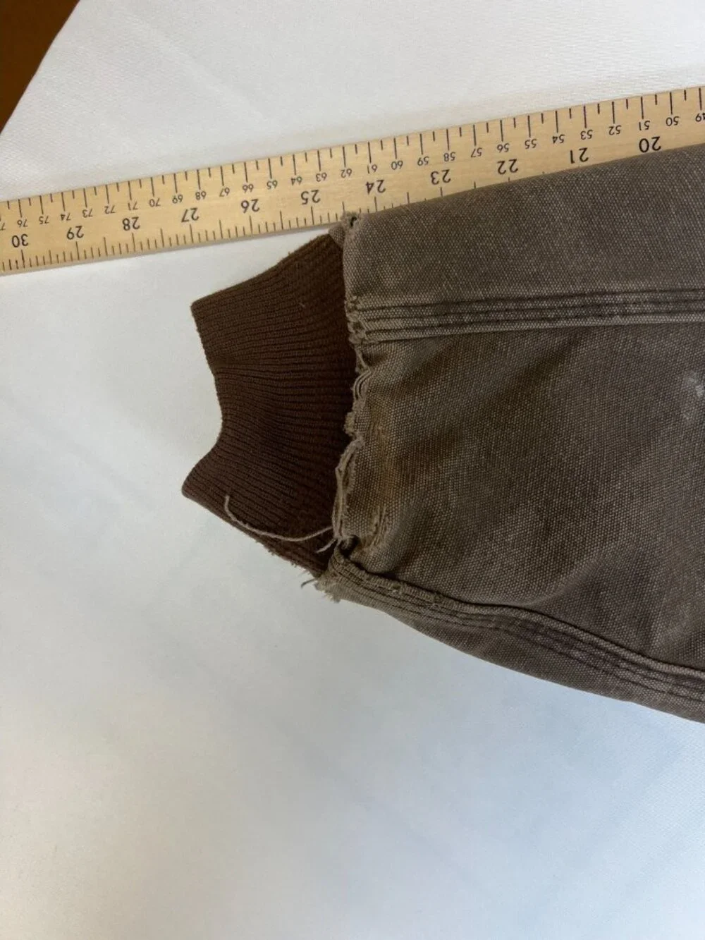 VTG Carhartt Men XLT Brown Sandstone Active Jacket Quilted Flannel Lined J14 CHT - Picture 12 of 14